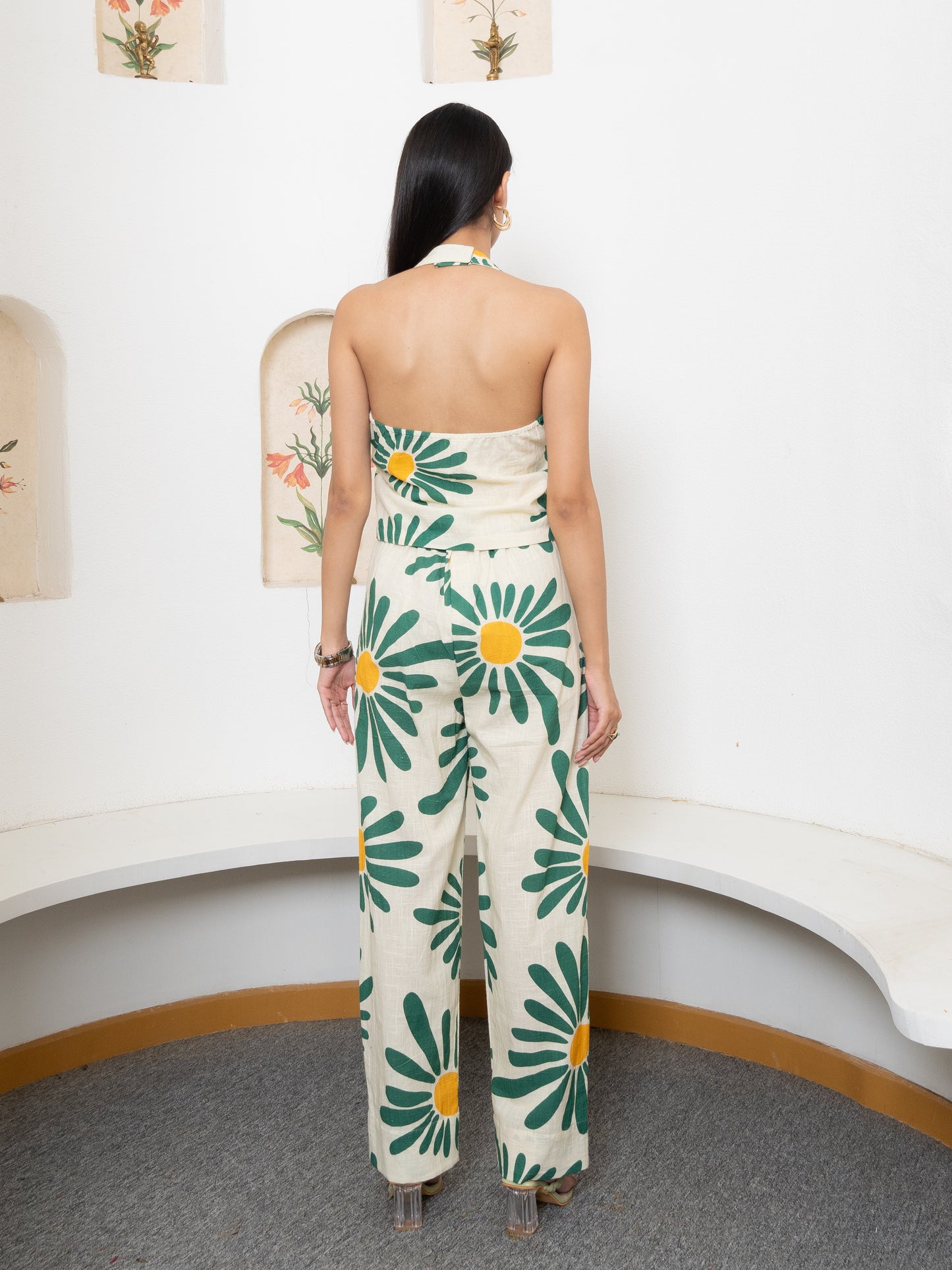 Green Daisy Co-ords Set