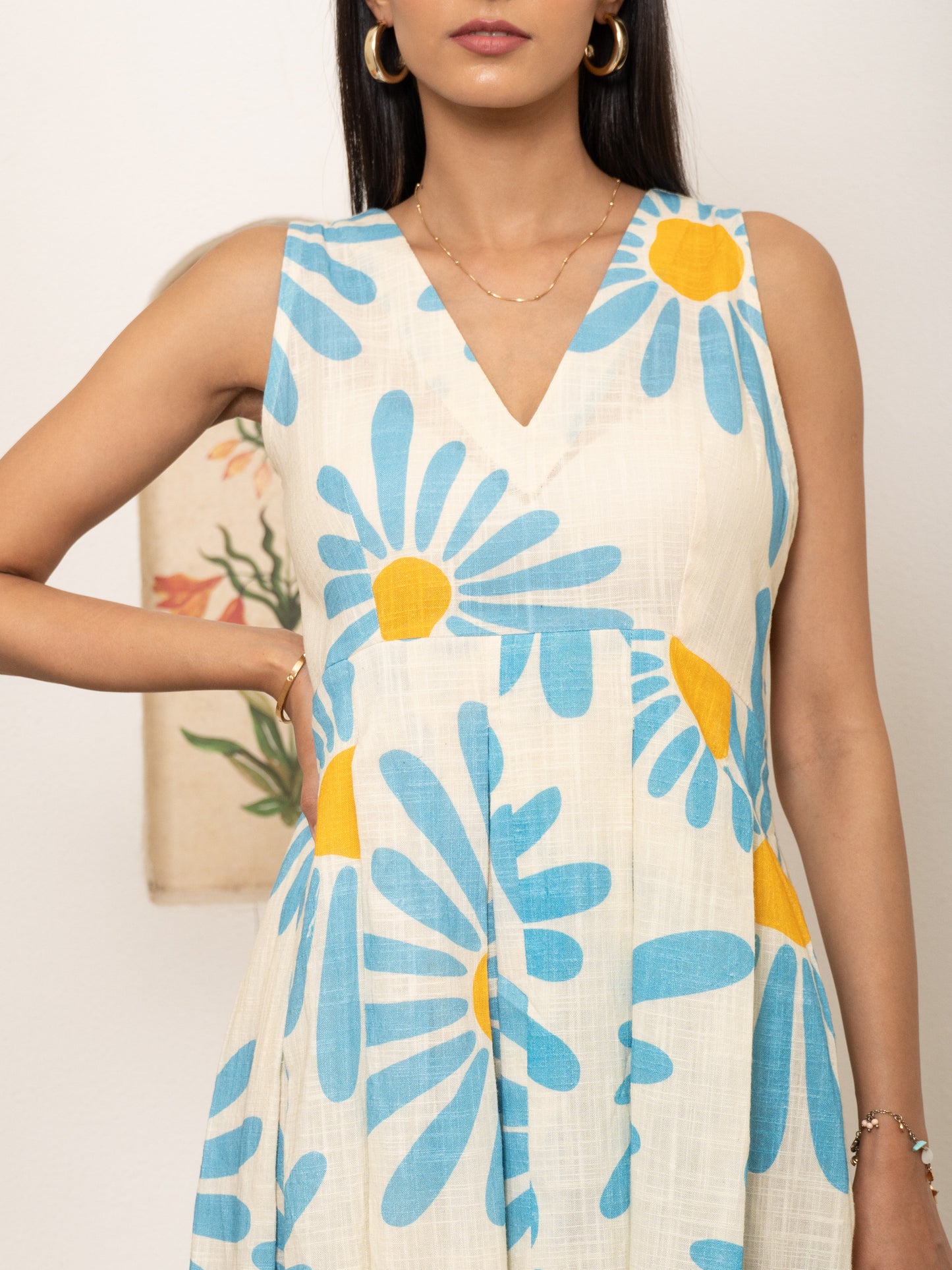 Blue Daisy Long dress