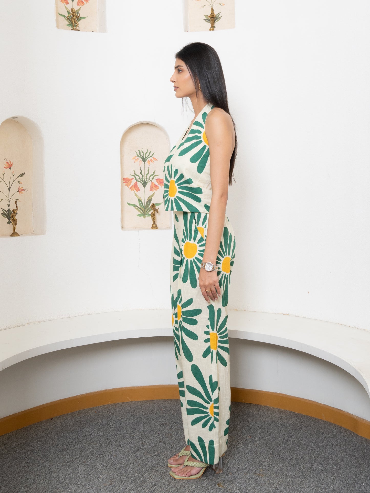 Green Daisy Co-ords Set
