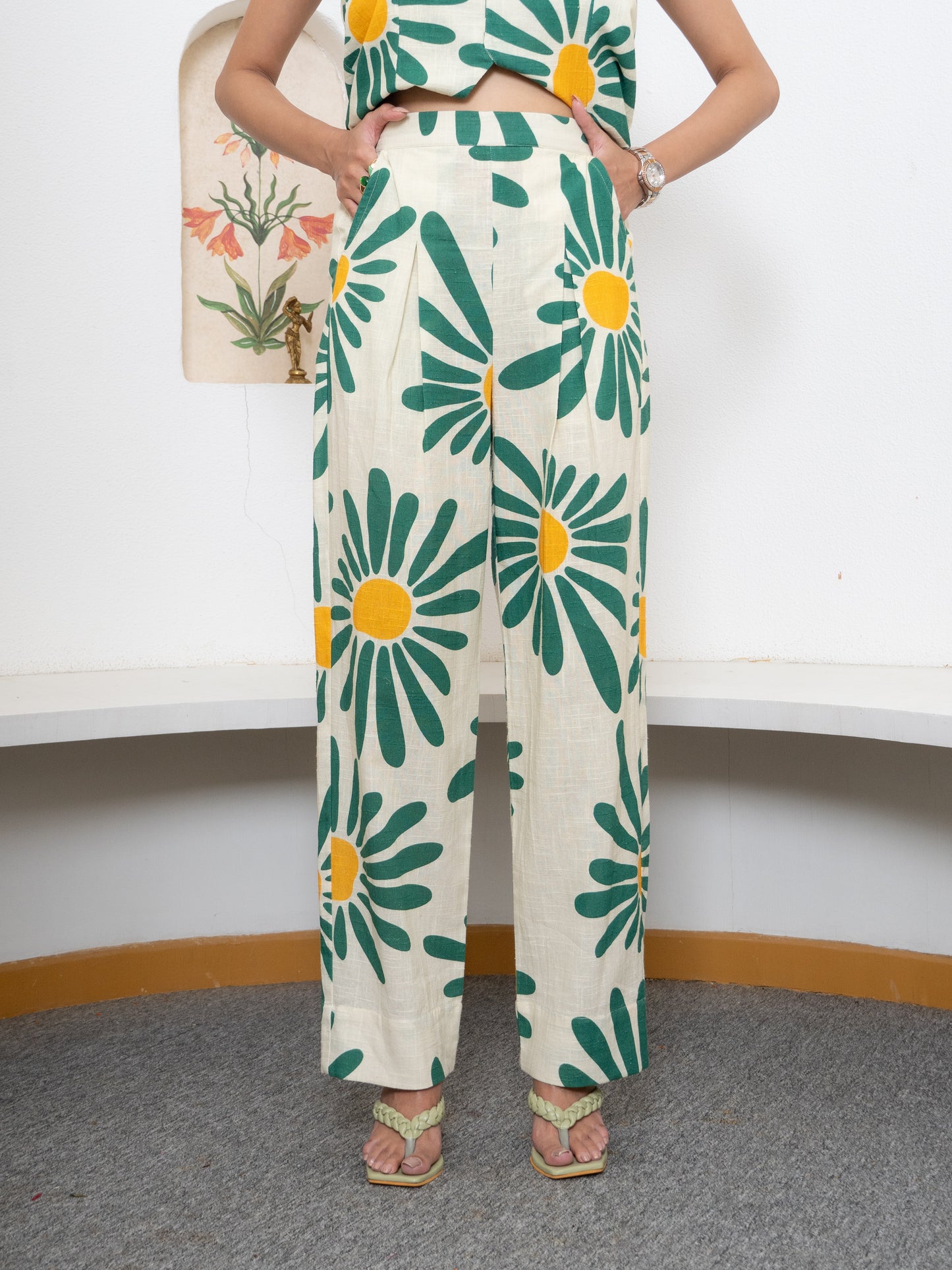 Green Daisy Trouser