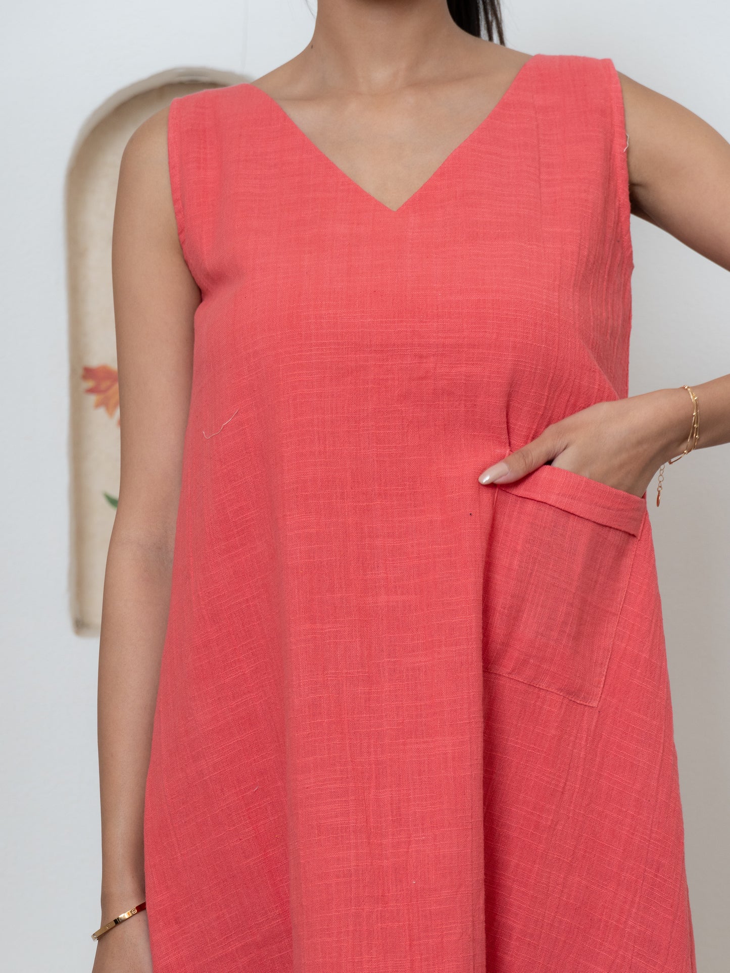 Pink Elegant Mini Dress