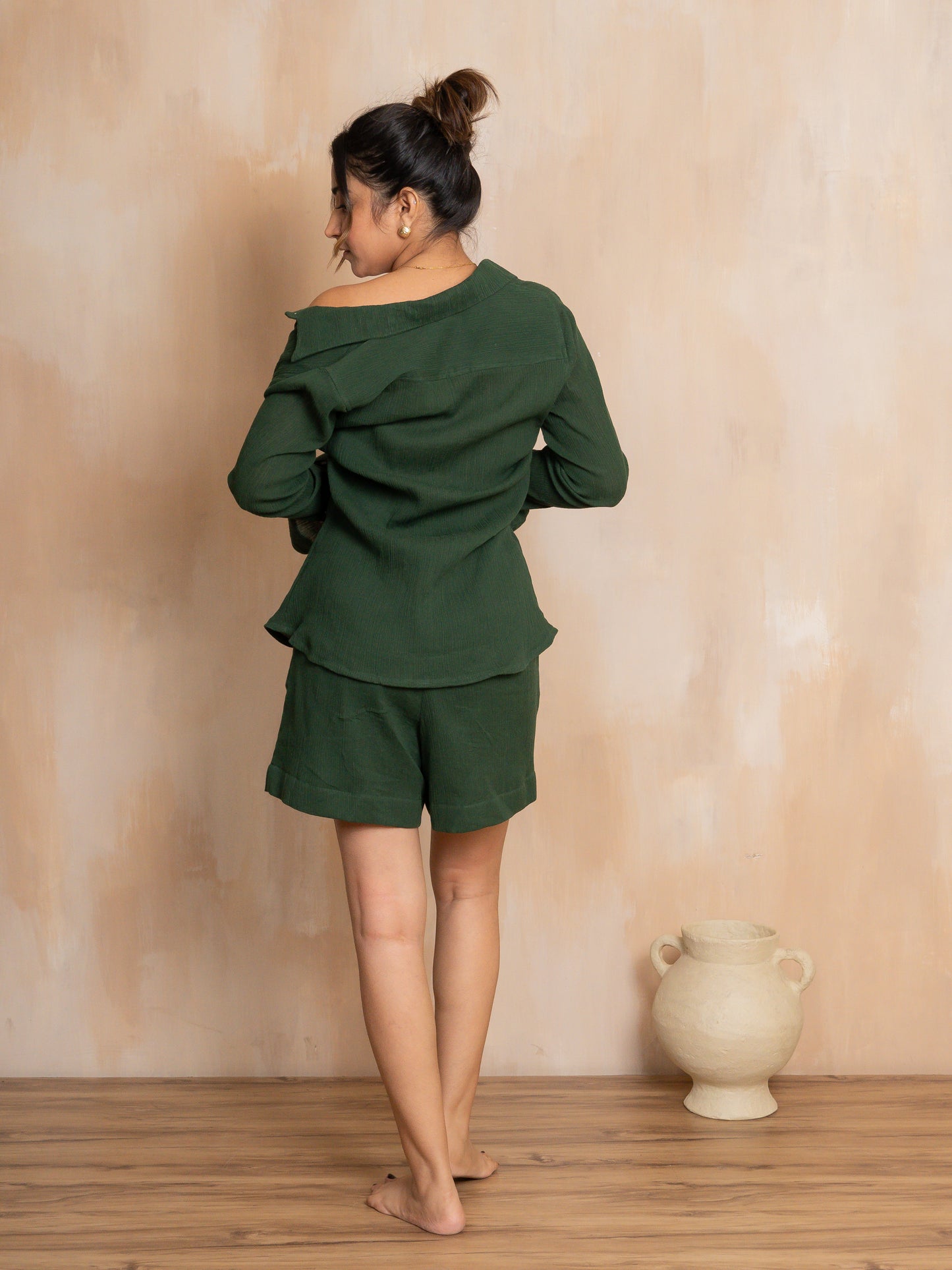 Wrinkled Emerald Shirt