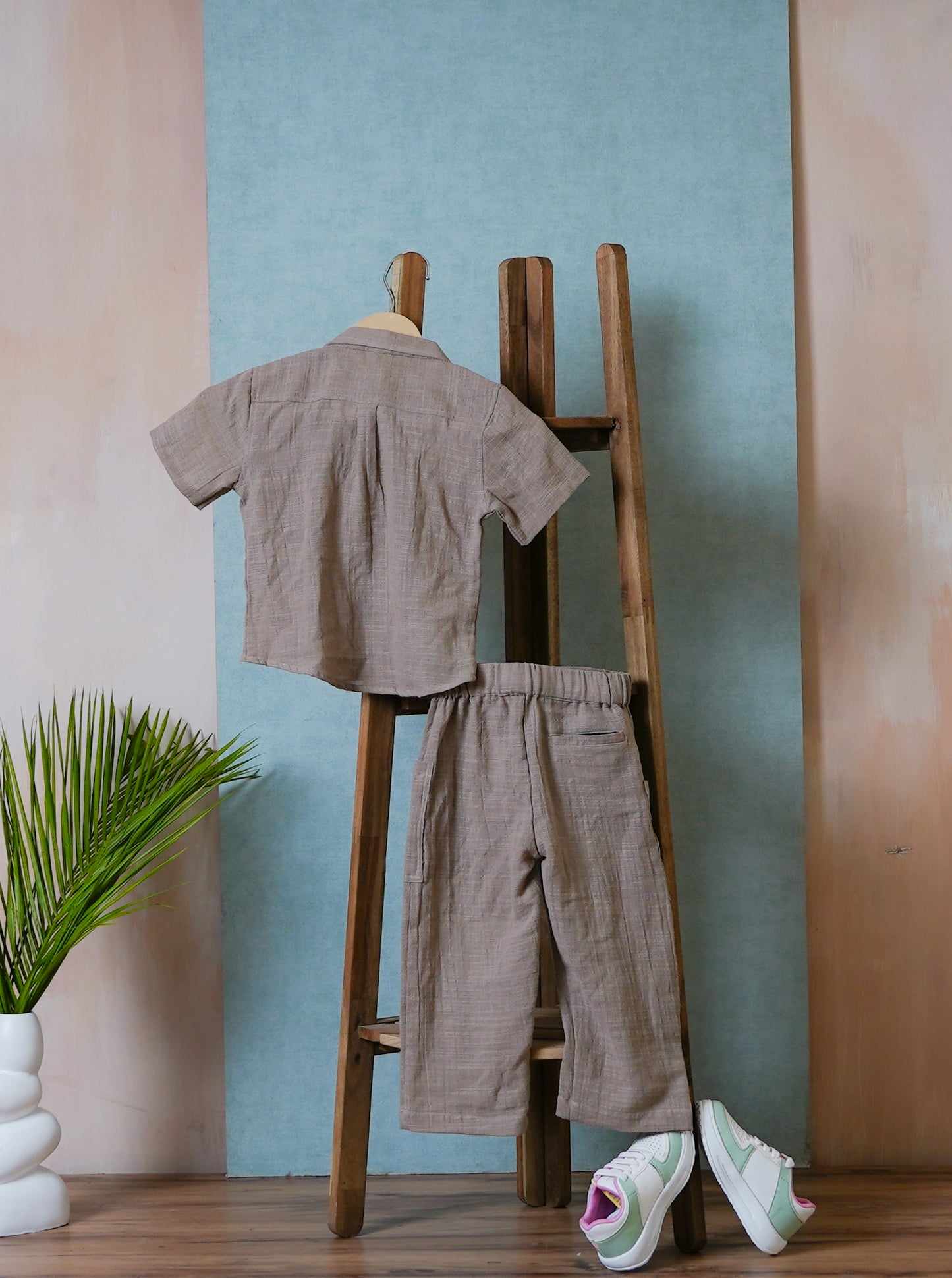 Boy's Beige Trouser Co-ord set