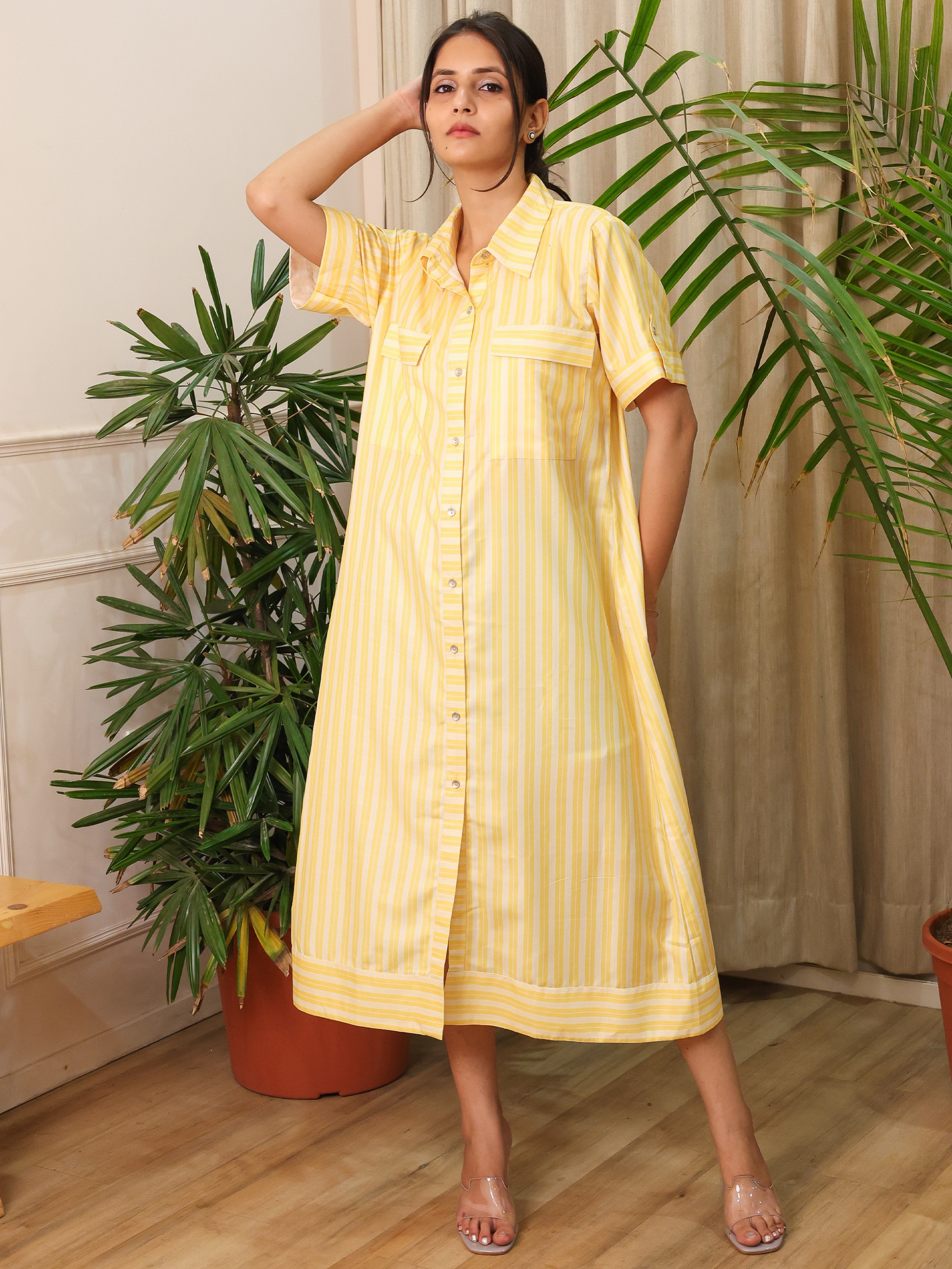 Sunstripe Shirt Dress
