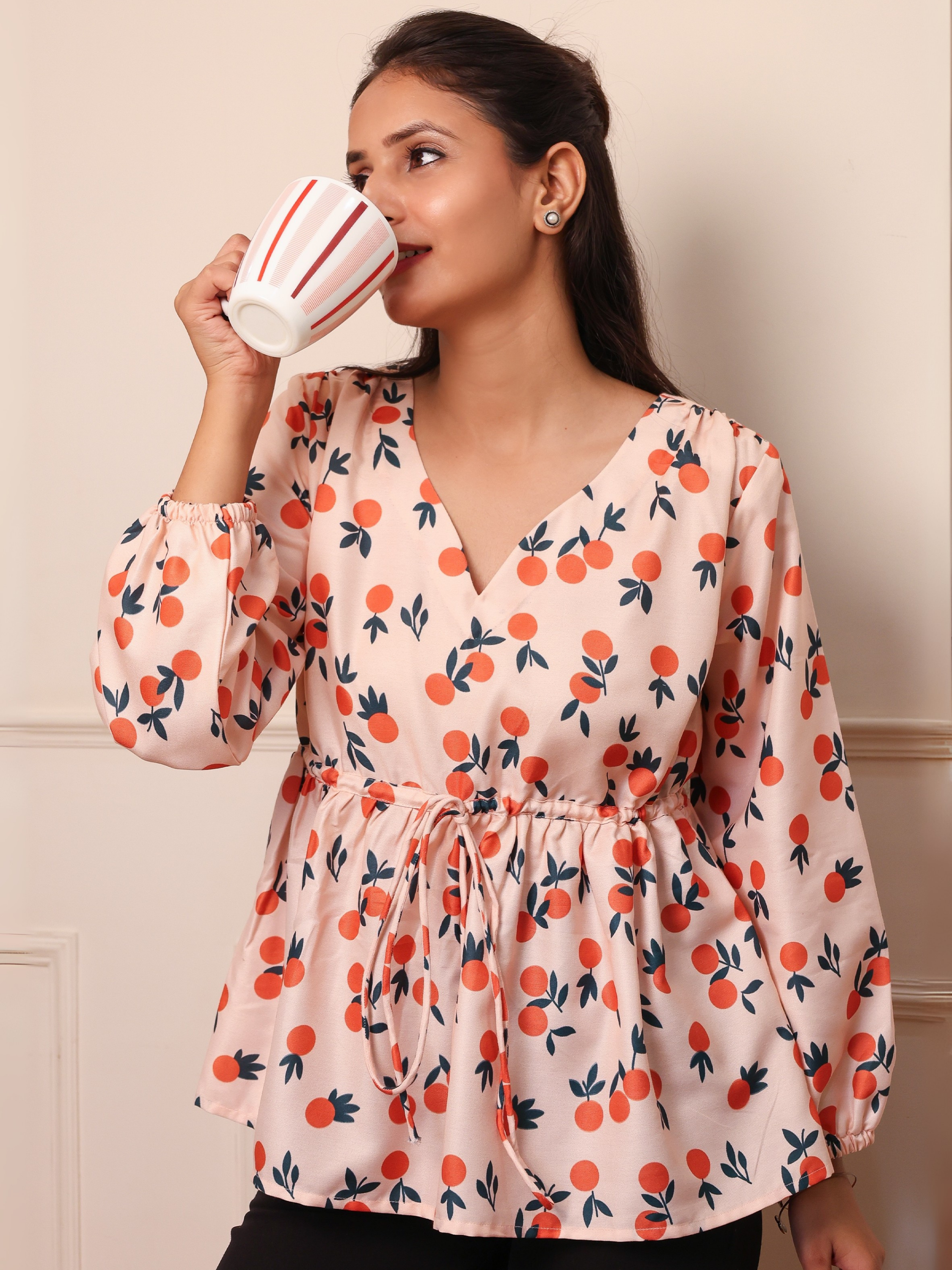 Citrus Tie Waist Top