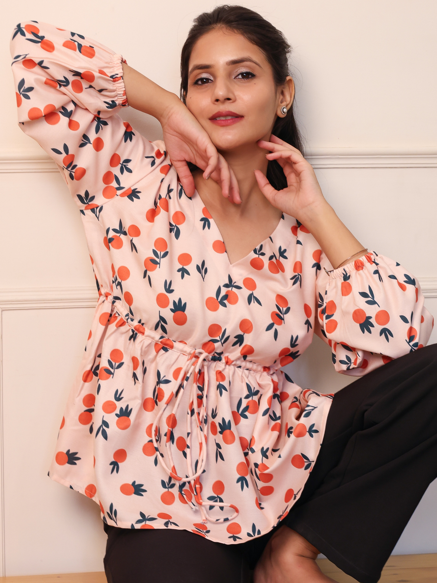 Citrus Tie Waist Top