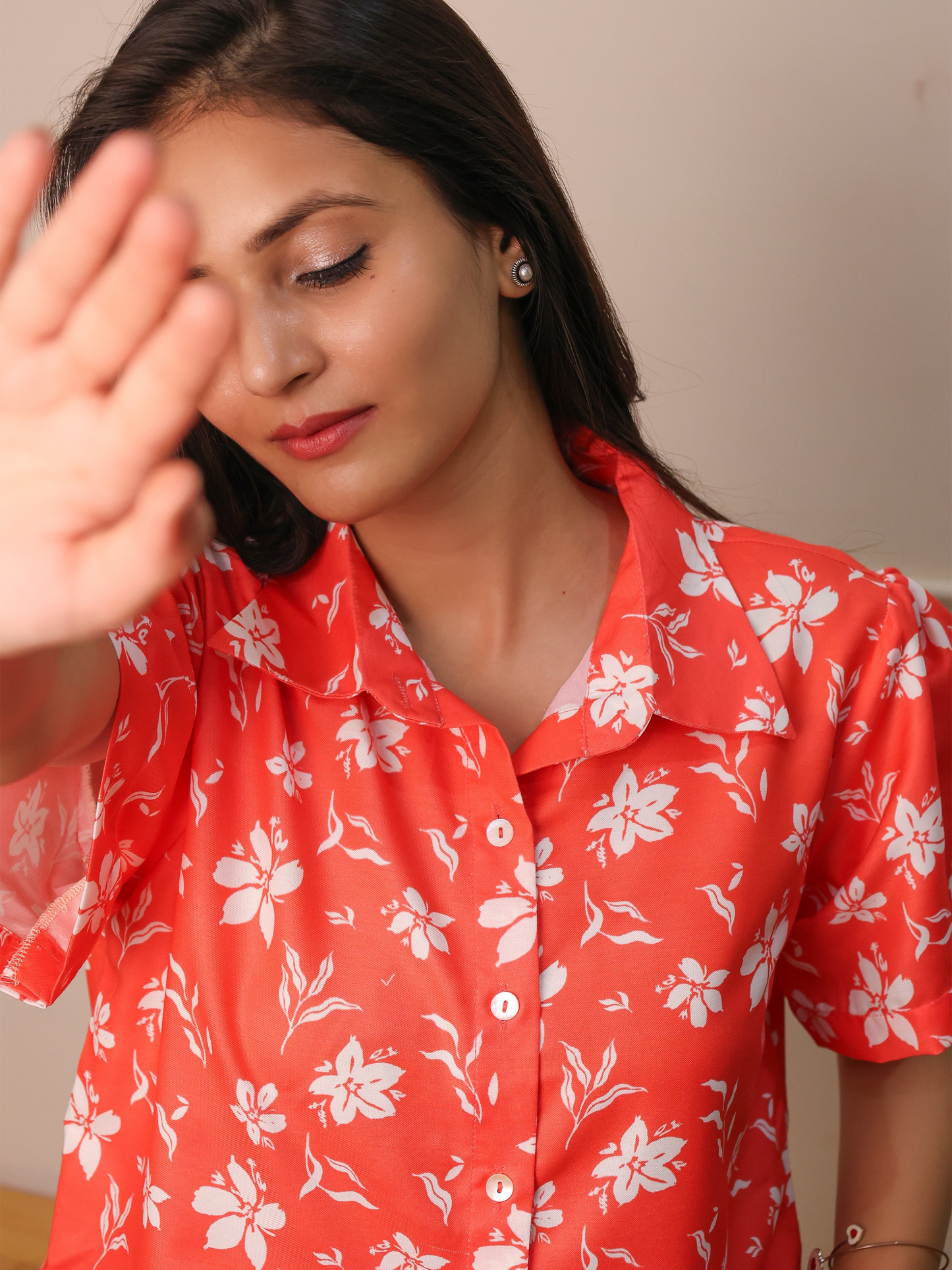 Floral Camp Collar Shirt