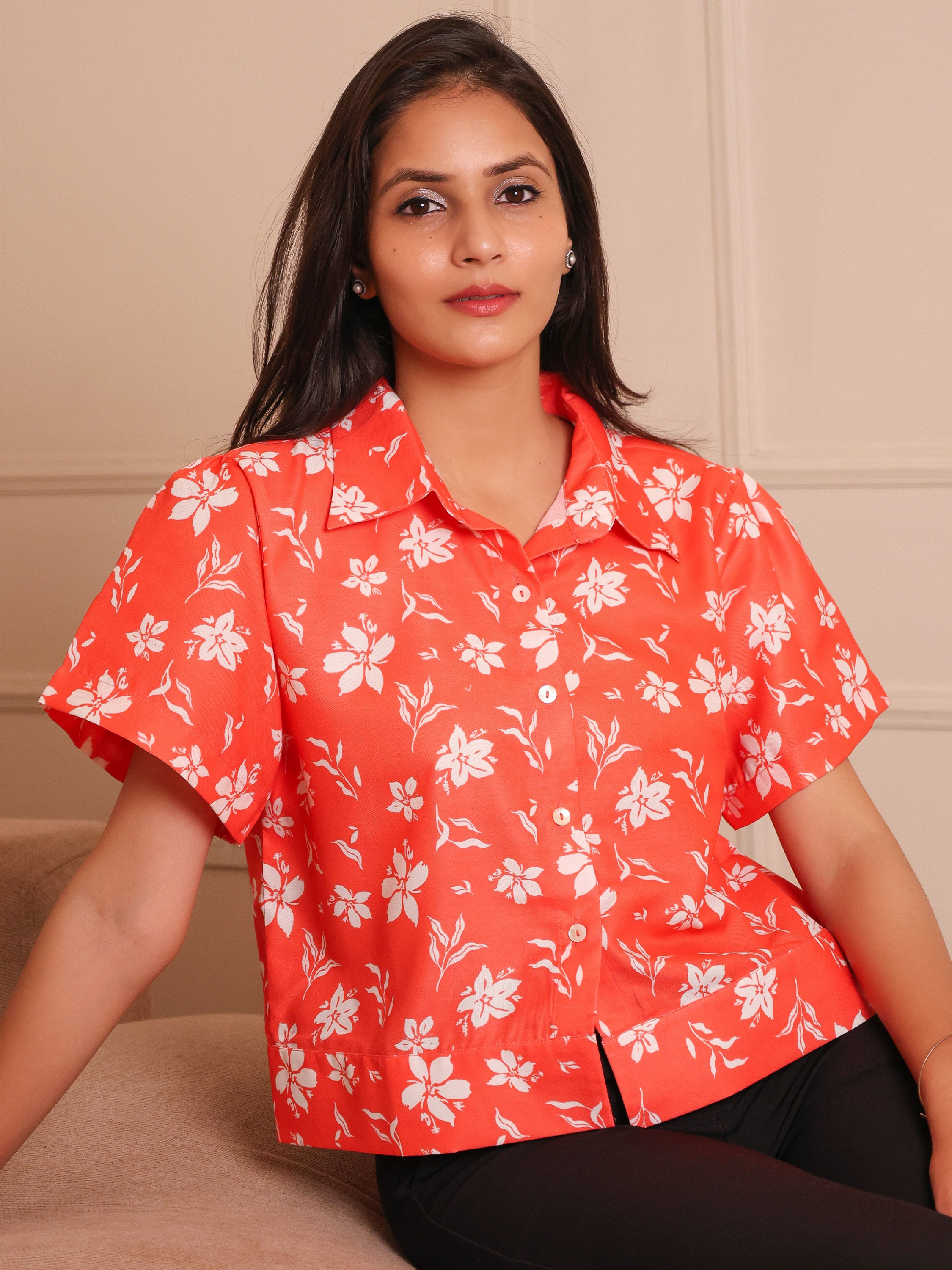 Floral Camp Collar Shirt
