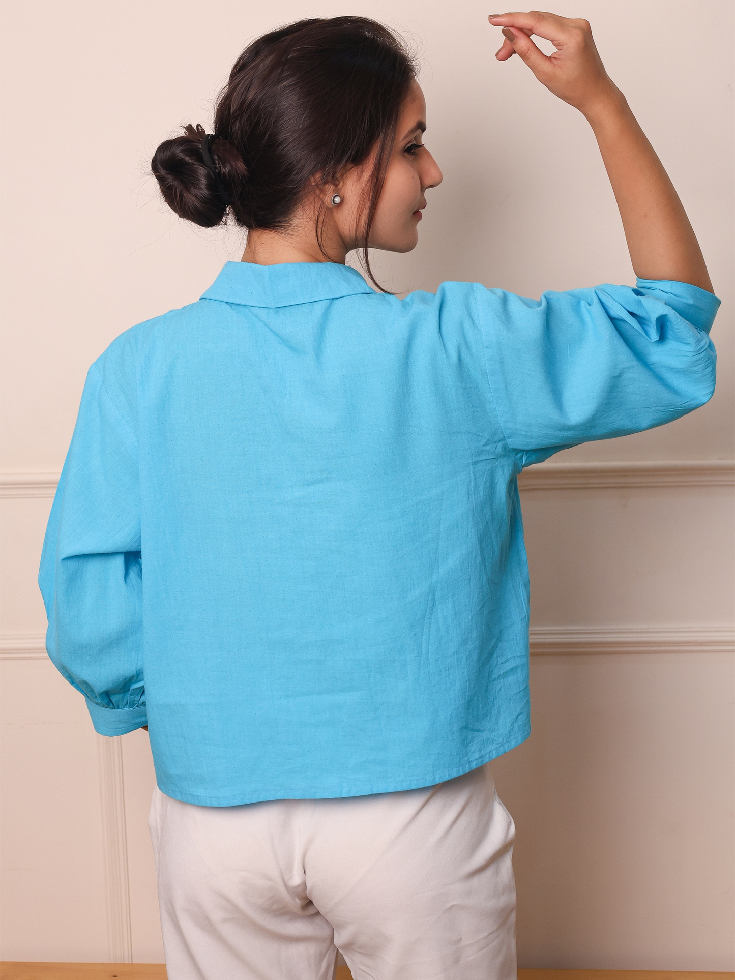 Azure Poplin Shirt