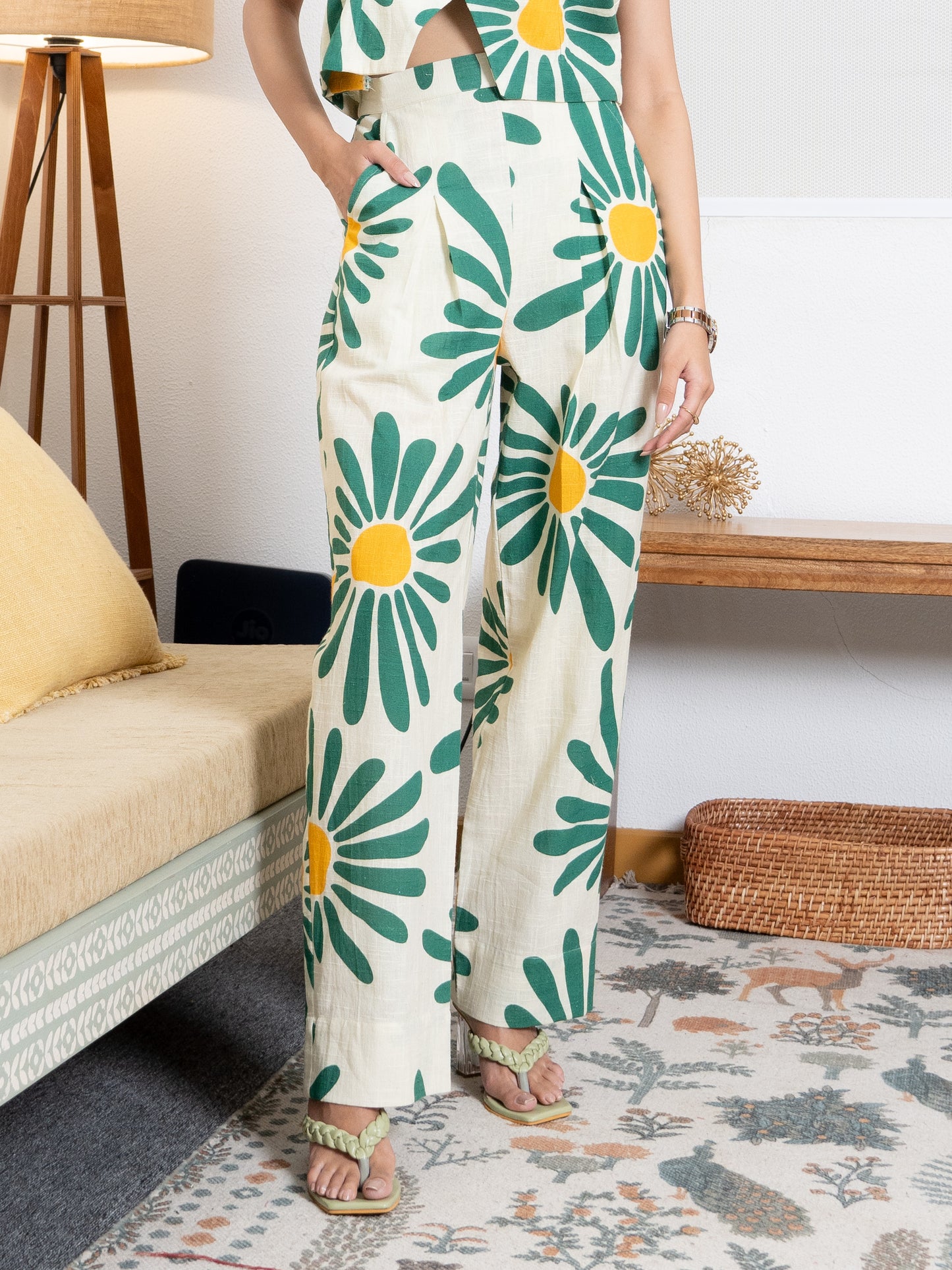 Green Daisy Trouser