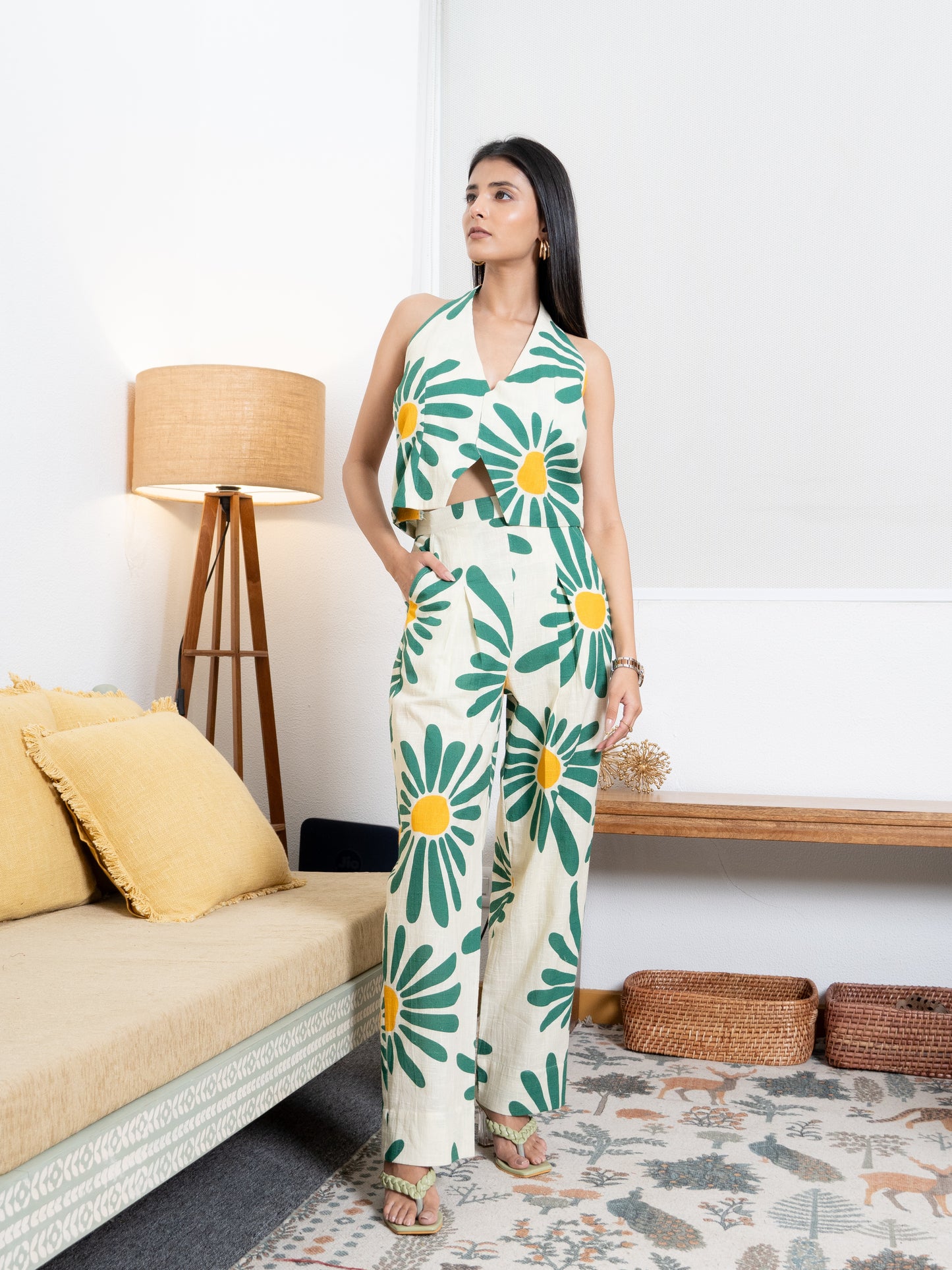 Green Daisy Trouser