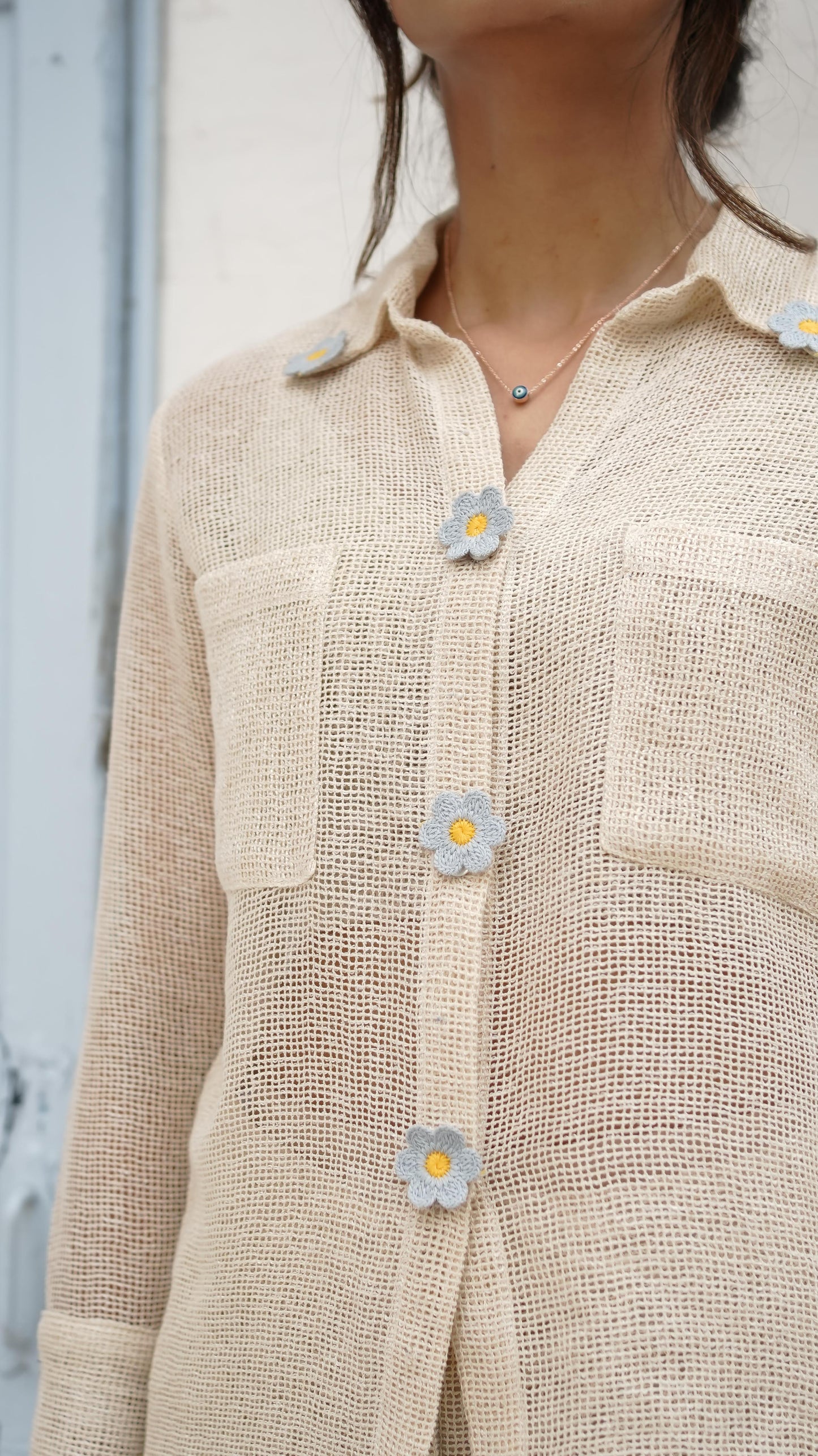 Off White Shirt With Buster